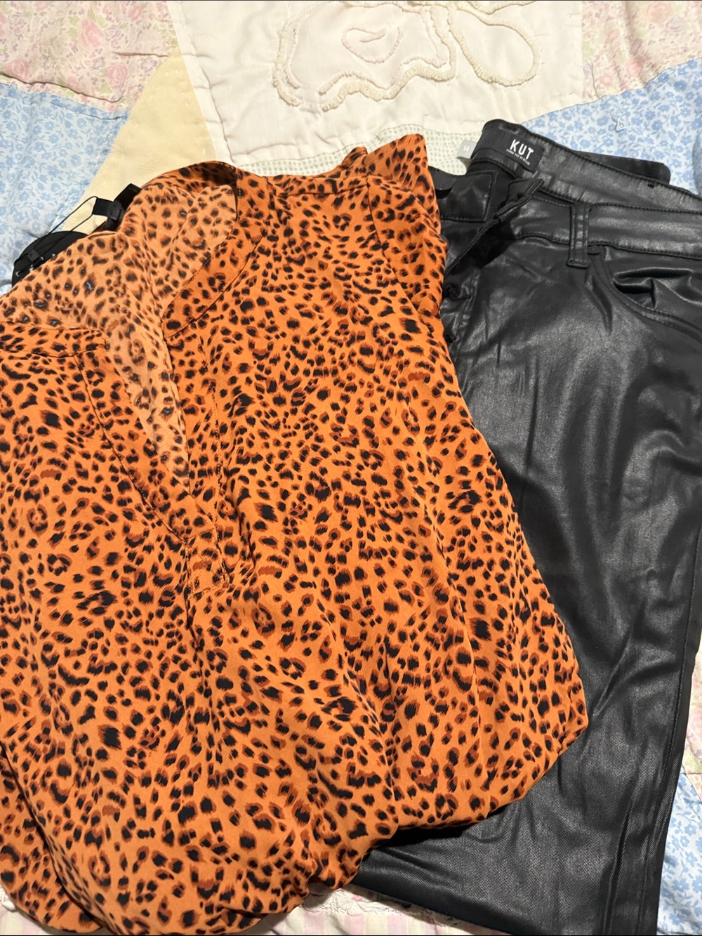 Bundle of large. One dress and one pair of pants size 14.